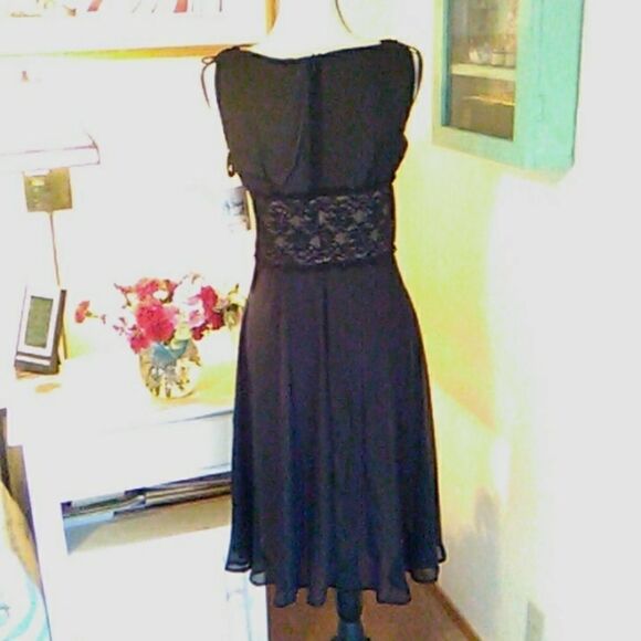 NWT D. J. Summers Lace and Sheer Evening Dress - Picture 5 of 10